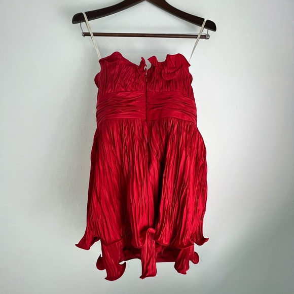 Marchesa Dresses & Skirts - Marchesa red evening strapless Dress Size 8